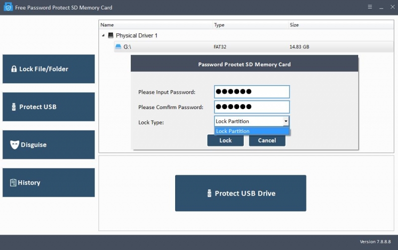 Password Protect SD Memory Card