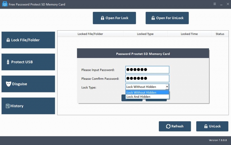 Password Protect SD Memory Card