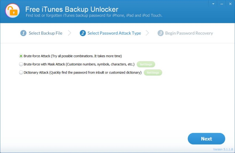 Free iTunes Backup Unlocker