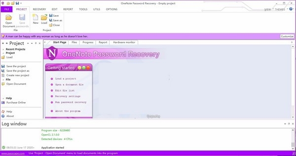 OneNote Password Recovery