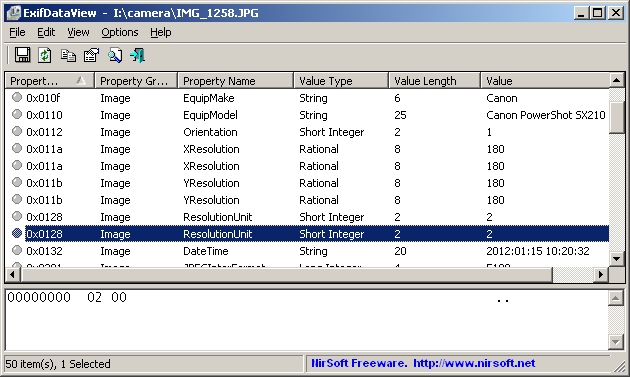 ExifDataView