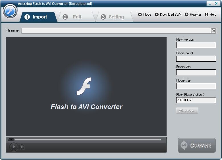 Flash to AVI Converter