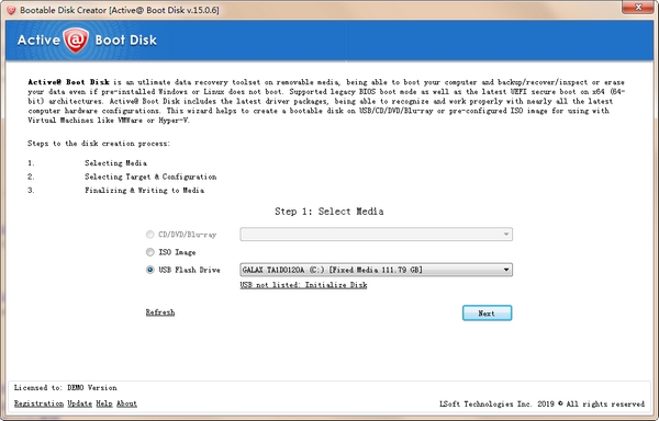 Boot disk creation utility