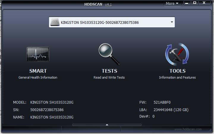 HDDScan硬盘坏道检测工具