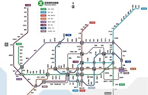 深圳地铁线路图高清版高清晰下载