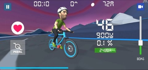 250W微型自行车模拟器游戏