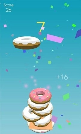 甜甜圈叠叠乐游戏