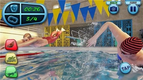 游泳比赛模拟器