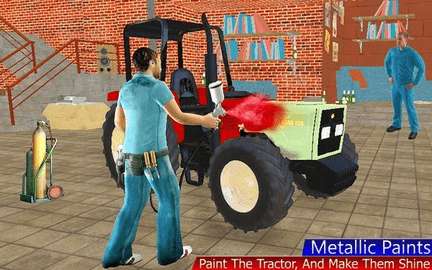 农用拖拉机修理游戏