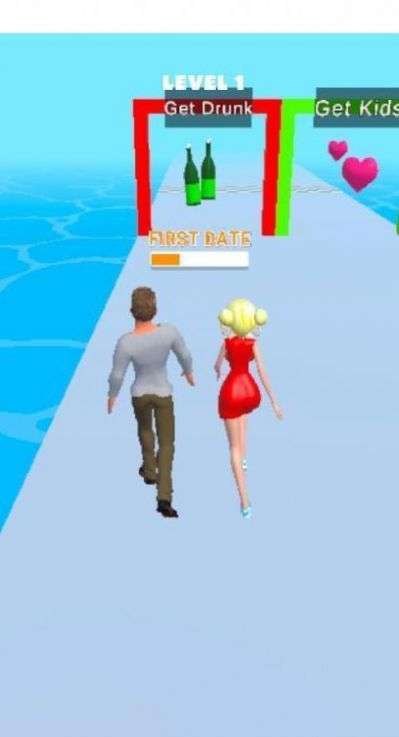 抖音情侣赛跑3D小游戏最新版