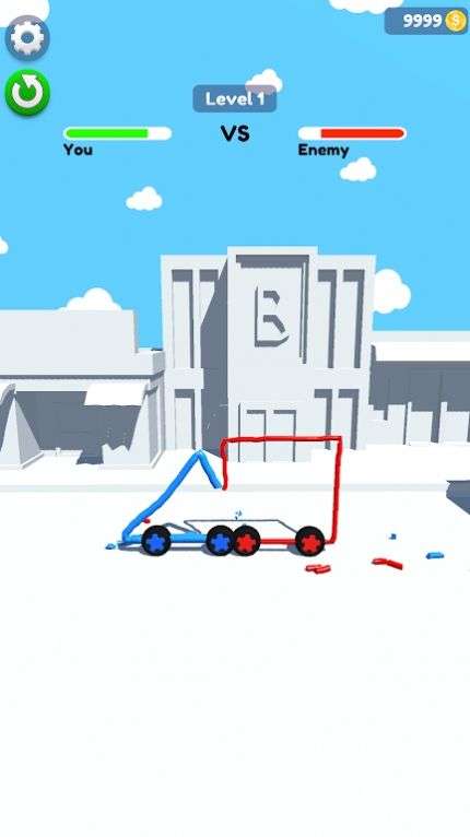 绘制汽车战斗3D游戏官方安卓版（Car Fight 3D）